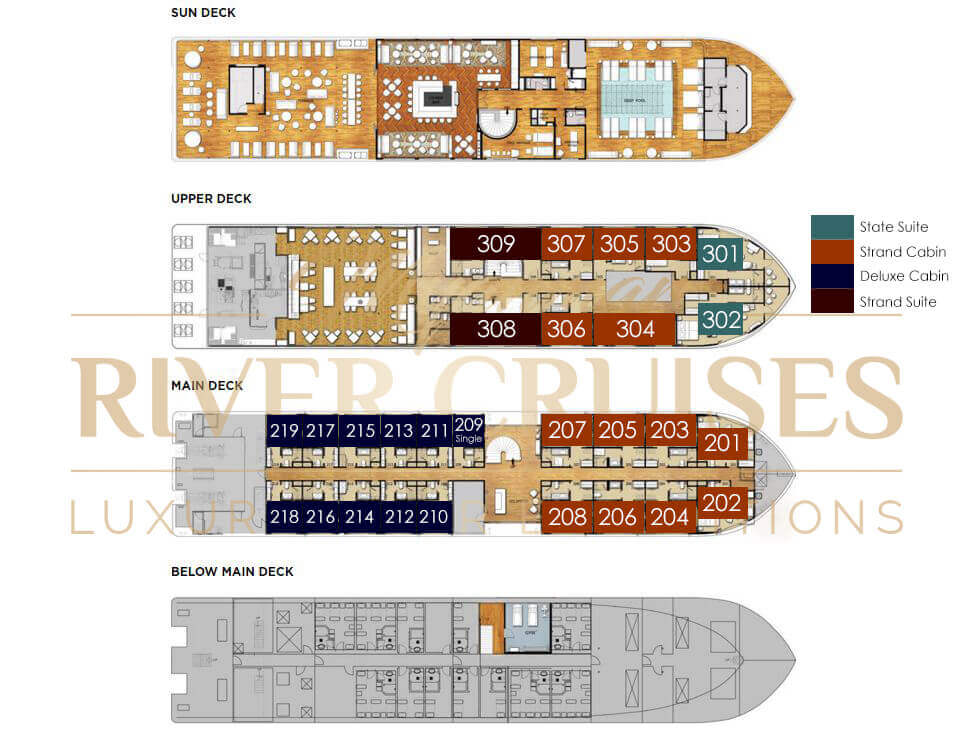 the strand cruise deck plan